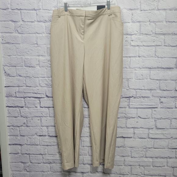 NWT Lane Bryant The Lena Pants Size 28 Curvy Fit Trousers Tummy Tech Career - Picture 1 of 10